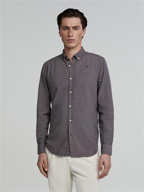 Scalpers Skjorte 'Country'  navy / mudderfarvet