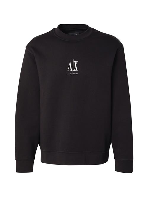 ARMANI EXCHANGE Sweatshirt 'Felpa'  sort / hvid