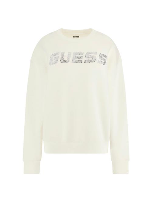 GUESS Sweatshirt 'Cecilia'  sølv / hvid