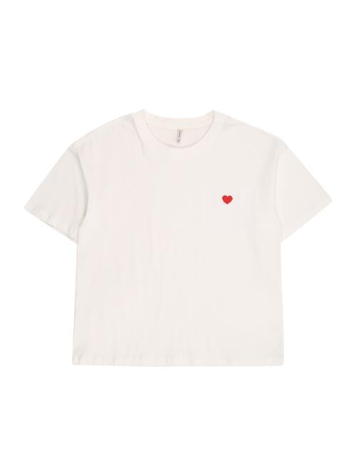 ONLY GIRLS Bluser & t-shirts  knaldrød / hvid