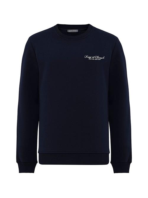 Jacey Quinn Sweatshirt  natblå / hvid