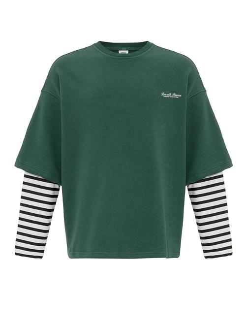 Dandalo Sweatshirt  grøn / hvid