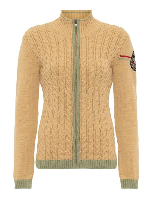 Jacey Quinn Cardigan  beige / navy / khaki / mørkerød