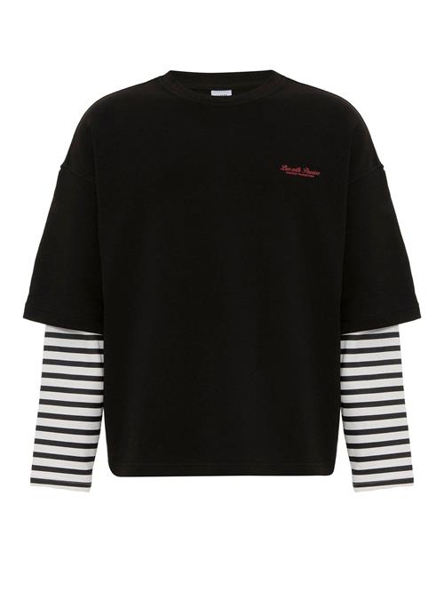 Dandalo Sweatshirt  rød / sort / hvid