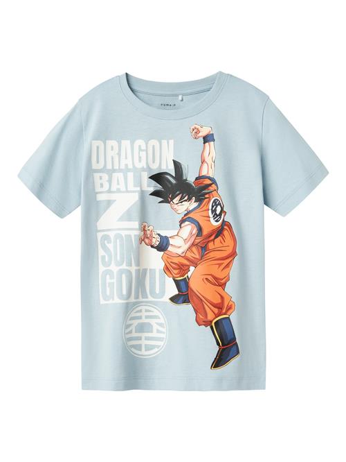 NAME IT Shirts 'NKMFRITZ DRAGONBALL'  pastelblå / hummer / sort / hvid
