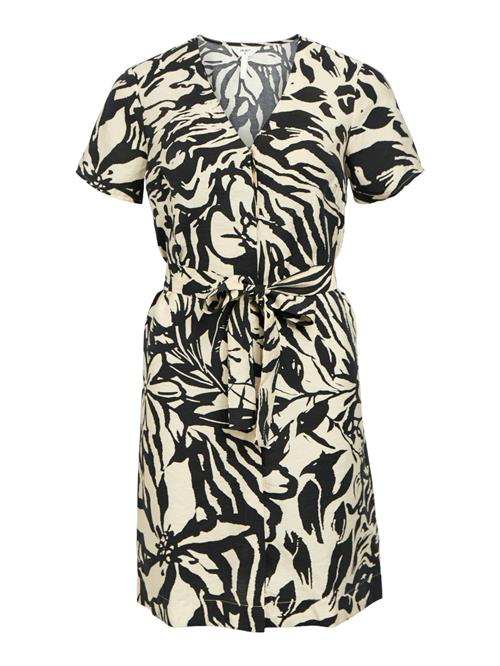 OBJECT Kjole  creme / sort