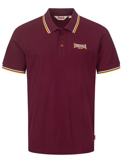 LONSDALE Bluser & t-shirts 'Velton'  curry / vinrød / hvid