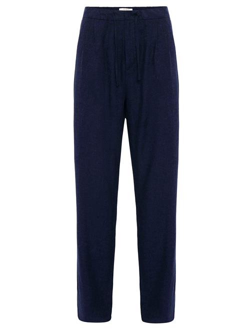 Antioch Bukser med lægfolder  navy