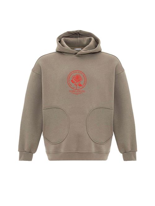 Dandalo Sweatshirt  khaki / knaldrød