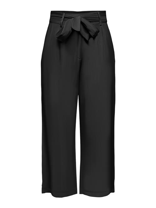 ONLY Bukser med lægfolder 'ONLCaro'  sort