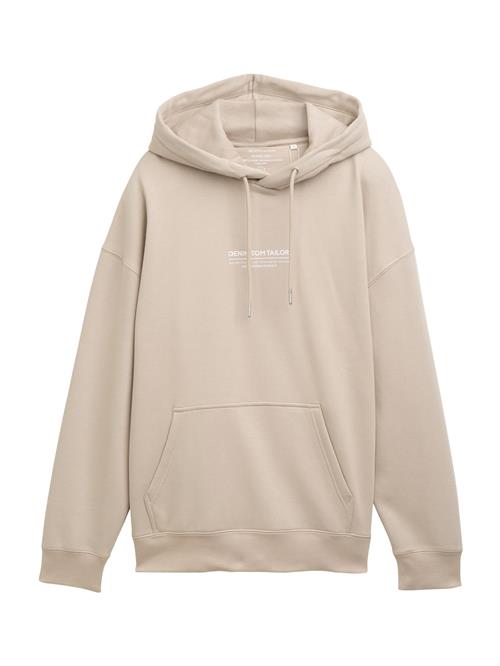 TOM TAILOR DENIM Sweatshirt  taupe / hvid