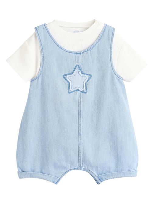 Next Sæt  lyseblå / hvid