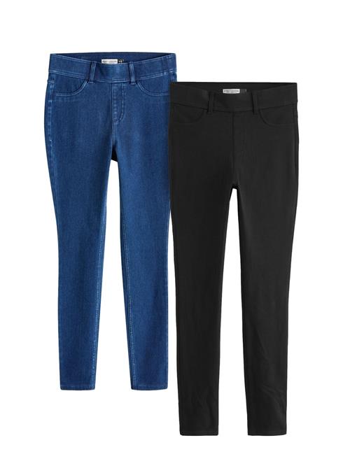 Next Jeggings  blue denim / black denim