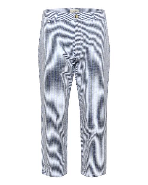 Cream Bukser 'Berta'  blå / hvid