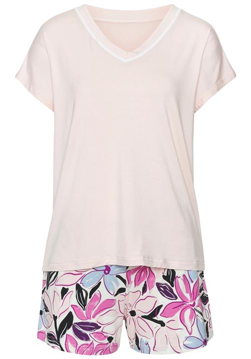 LASCANA Shorty  lyseblå / pink / pastelpink / sort