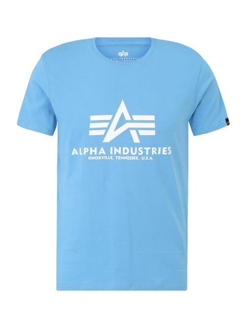 ALPHA INDUSTRIES Bluser & t-shirts  lyseblå / hvid