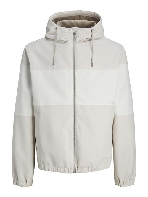 JACK & JONES Overgangsjakke  lysegrå / hvid