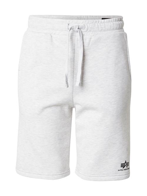 ALPHA INDUSTRIES Bukser  grå-meleret / sort