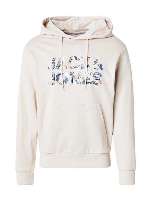 JACK & JONES Sweatshirt 'JJEBryan'  ecru / navy / fersken / hvid