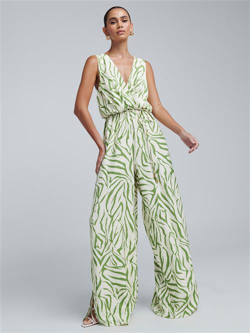 BWLDR Jumpsuit 'SPARKLE JUMPSUIT'  grøn / offwhite