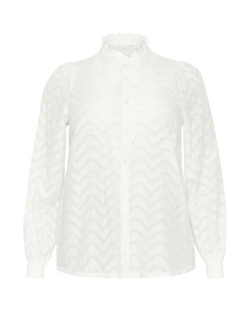 KAFFE CURVE Bluse 'Vitana'  hvid