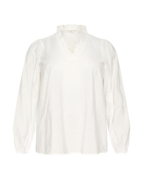 KAFFE CURVE Bluse 'Anni'  hvid