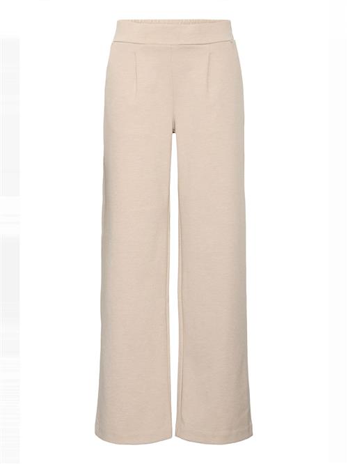 b.young Bukser med lægfolder 'Rizetta'  beige-meleret