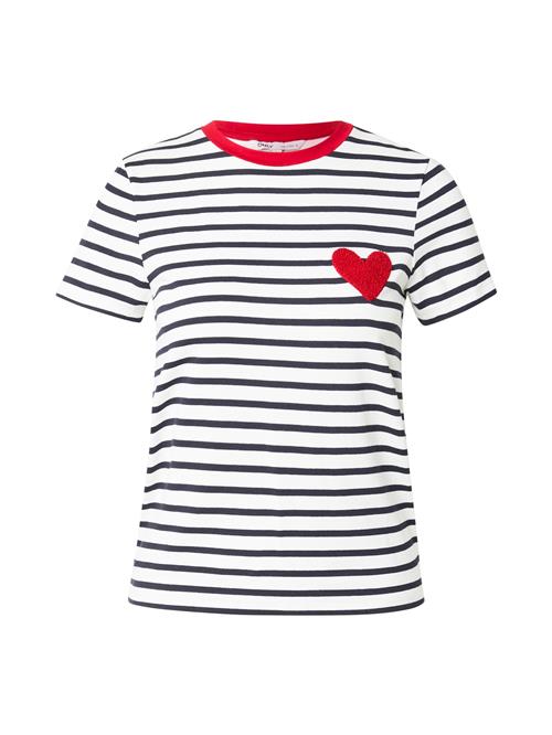 ONLY Shirts 'ONLHeart'  rød / sort / hvid
