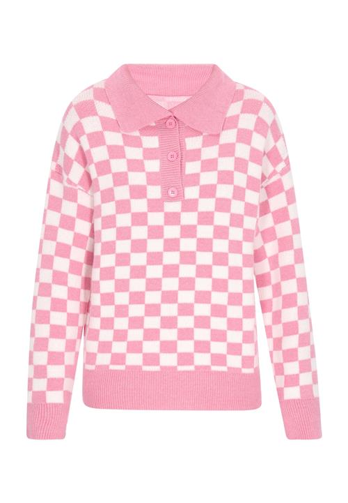 swirly Pullover  pink / hvid