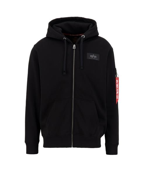 ALPHA INDUSTRIES Sweatjakke  rød / sort