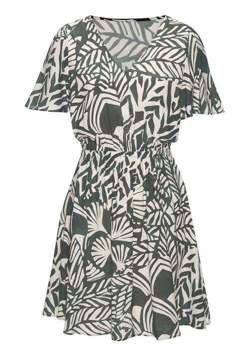 LASCANA Sommerkjole  mørkegrøn / hvid