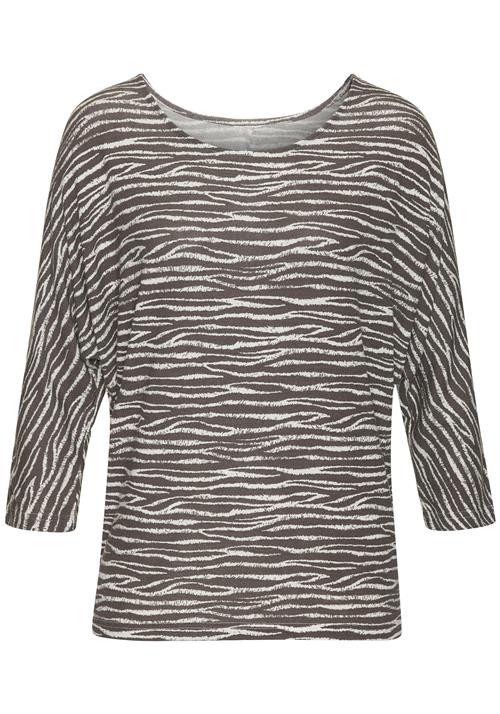 LASCANA Shirts  creme / mørkegrå