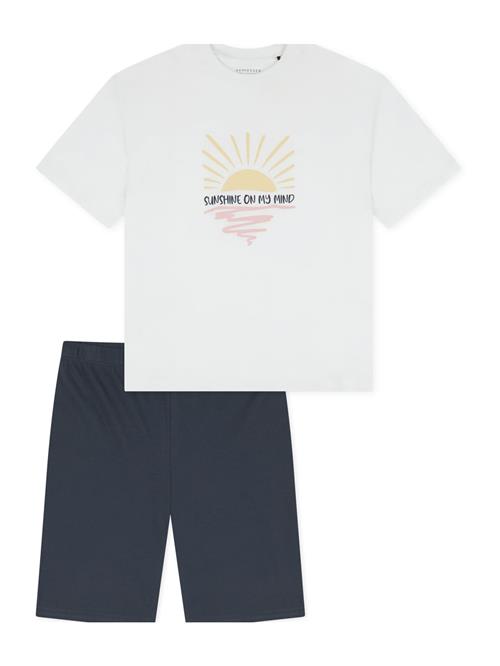 SCHIESSER Nattøj 'Teens Nightwear'  sort / hvid