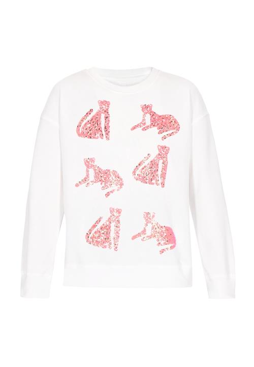 swirly Sweatshirt  guld / pitaya / hvid