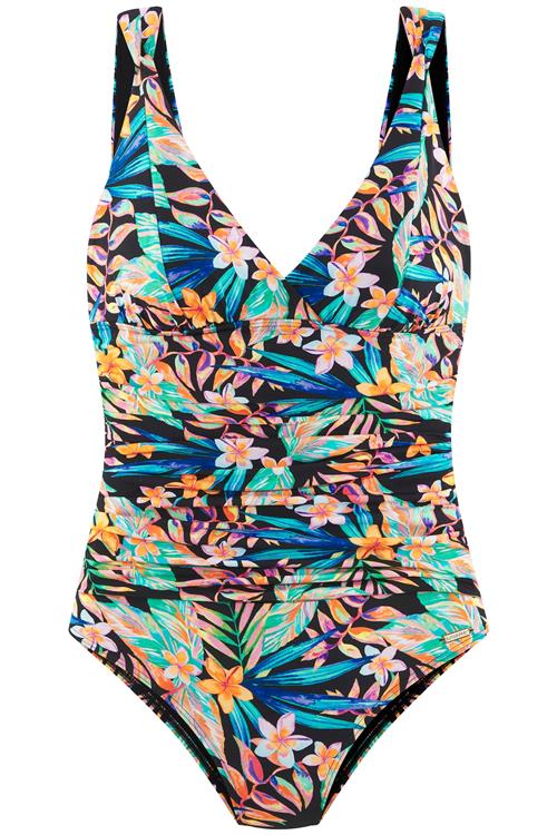 SUNSEEKER Badedragt  blå / turkis / orange / sort