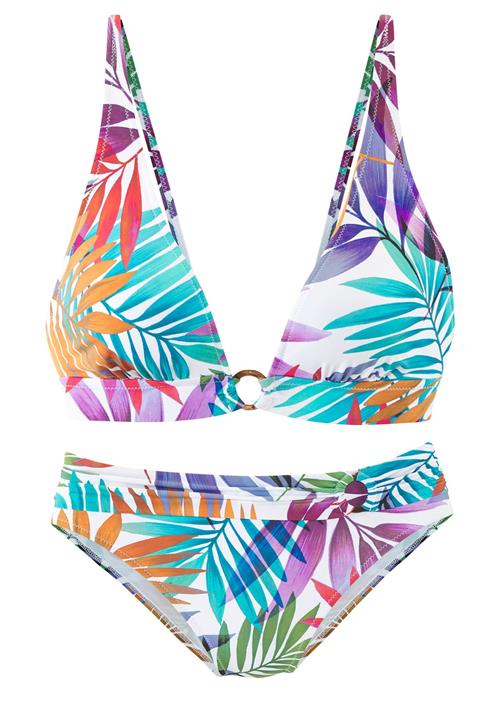 LASCANA Bikini  azur / lilla / orange / hvid