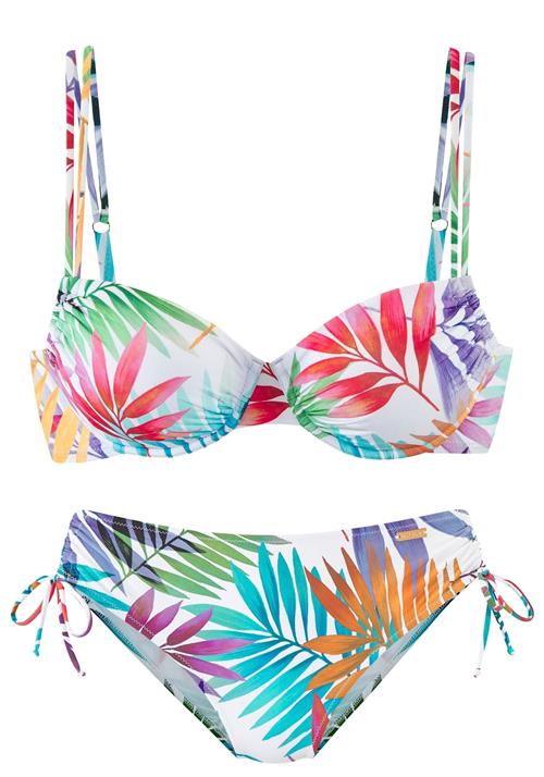 LASCANA Bikini  turkis / orange / rød / hvid