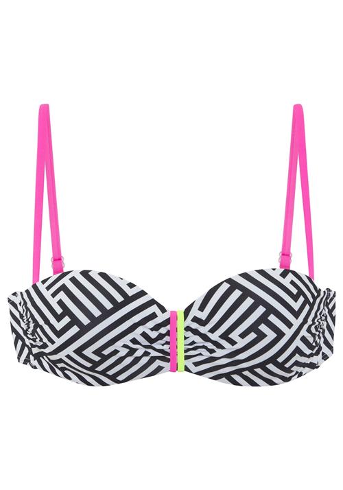 BUFFALO Bikinioverdel  neongul / pink / sort / hvid