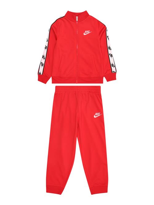 Nike Sportswear Joggingdragt  knaldrød / sort / hvid