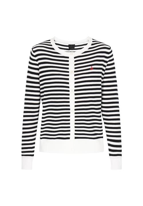 DreiMaster Klassik Cardigan 'Classic Look'  sort / offwhite