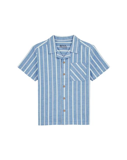 WE Fashion Skjorte  navy / røgblå / lime / hvid