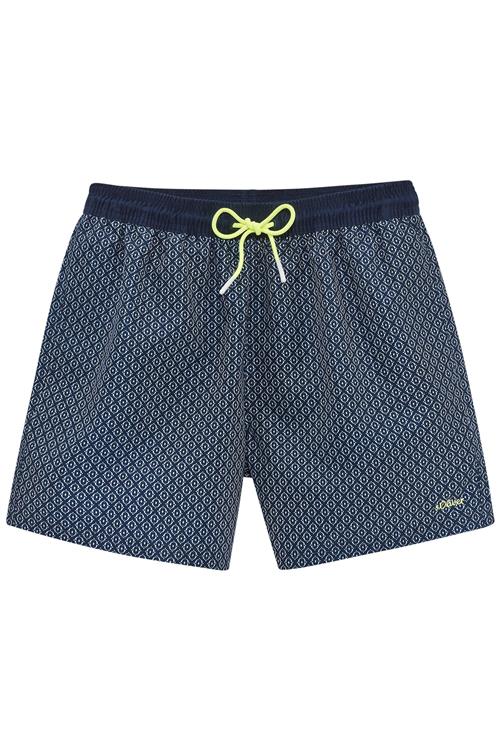 s.Oliver Badeshorts  marin / hvid