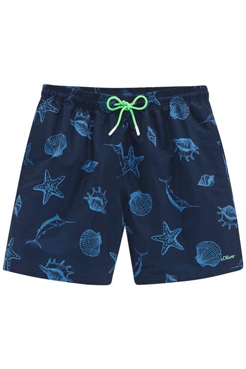 s.Oliver Badeshorts  marin / lyseblå