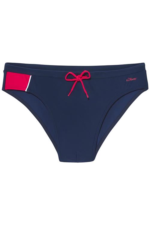 s.Oliver Badeshorts  marin / grenadine / hvid
