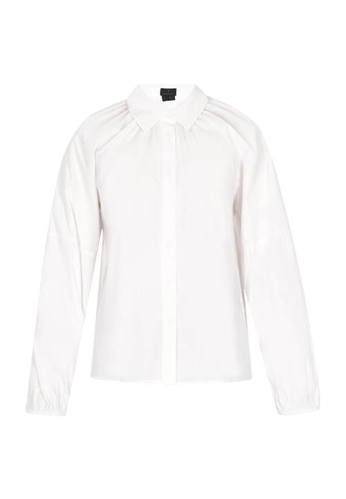 DreiMaster Klassik Bluse 'Classic Look'  hvid