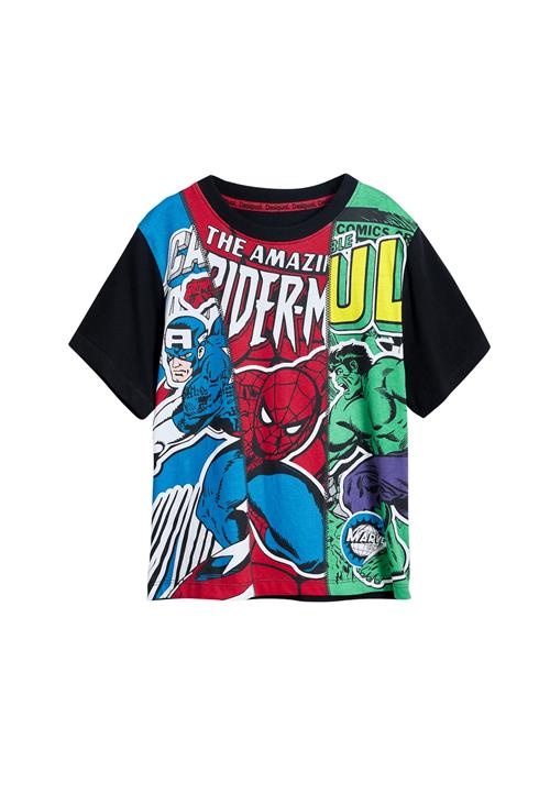 Desigual Shirts 'Marvel™'  blå / grøn / rød / sort
