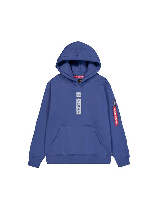 ALPHA INDUSTRIES Sweatshirt  lysegrå / violetblå / mørkerød