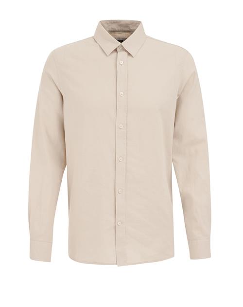 WE Fashion Forretningsskjorte  lysebrun