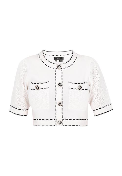 faina Cardigan 'Fashion Look'  sort / offwhite