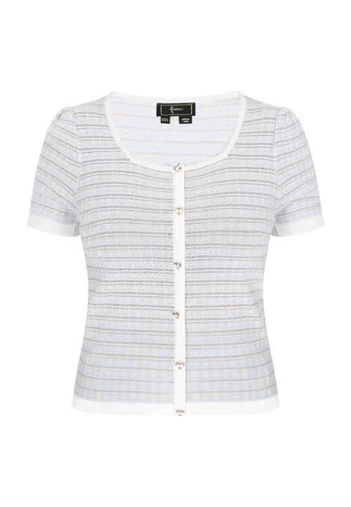 faina Cardigan 'Fashion Look'  lyseblå / oliven / mørkegrøn / hvid